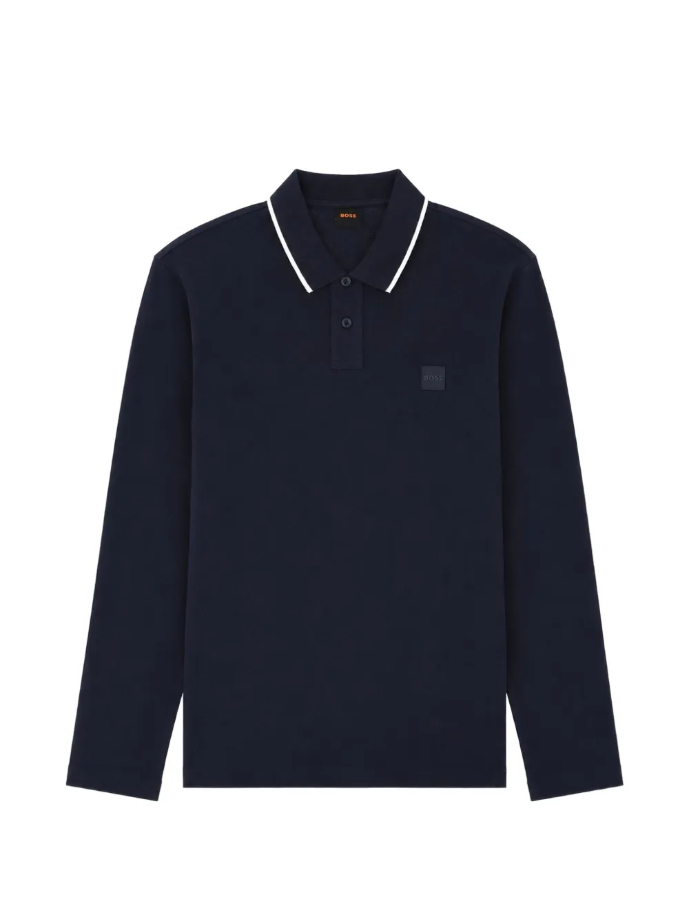 BOSS long-sleeve polo shirt - Blu