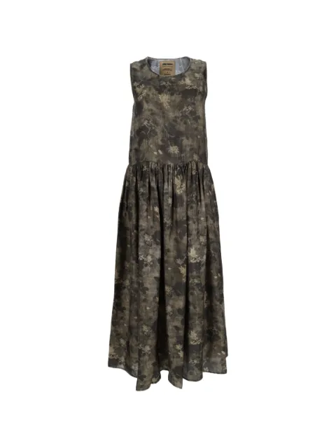 Uma Wang Ardal floral-print gathered maxi dress