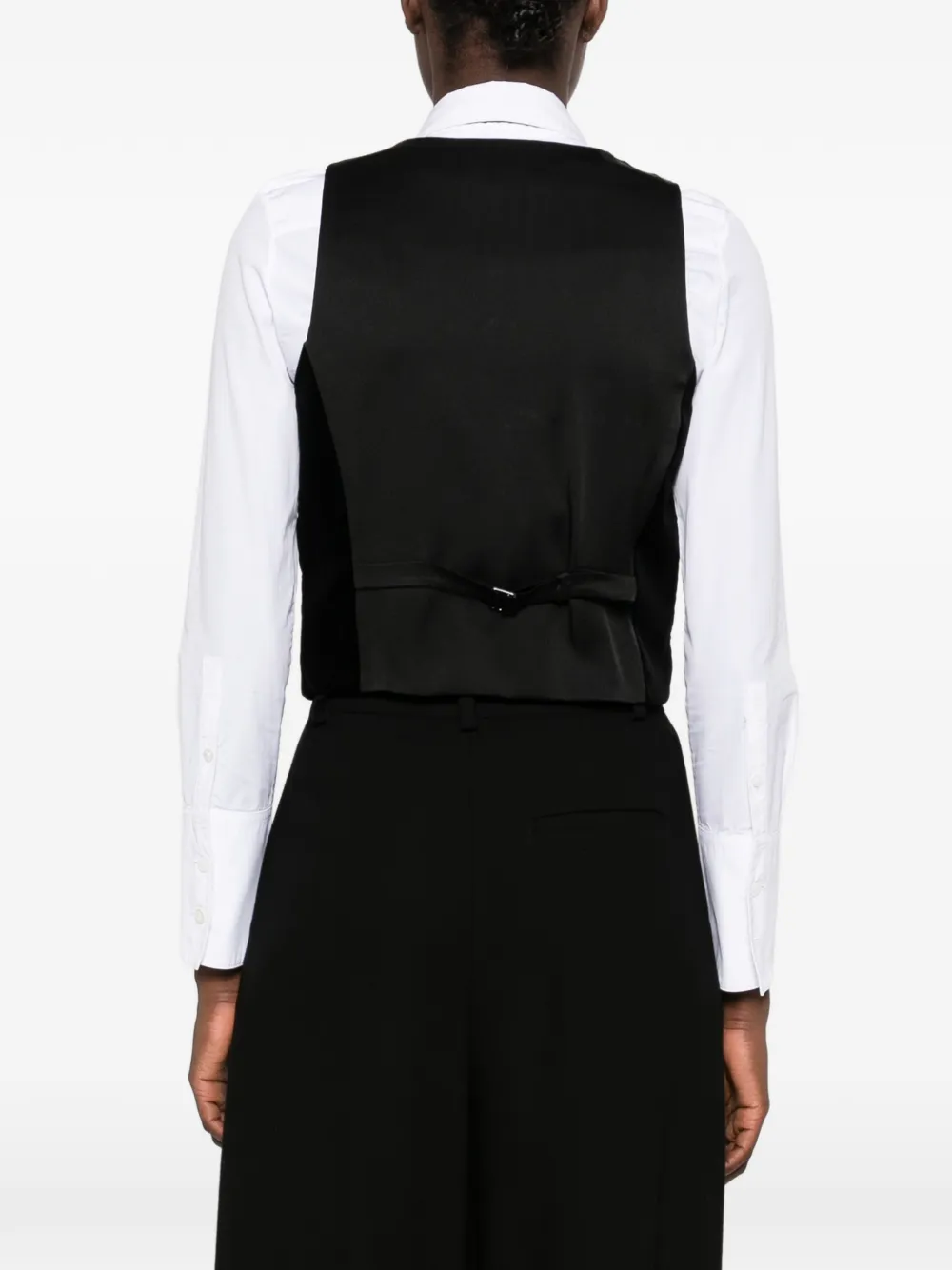 Max Mara Gilet met fluweel-effect Zwart
