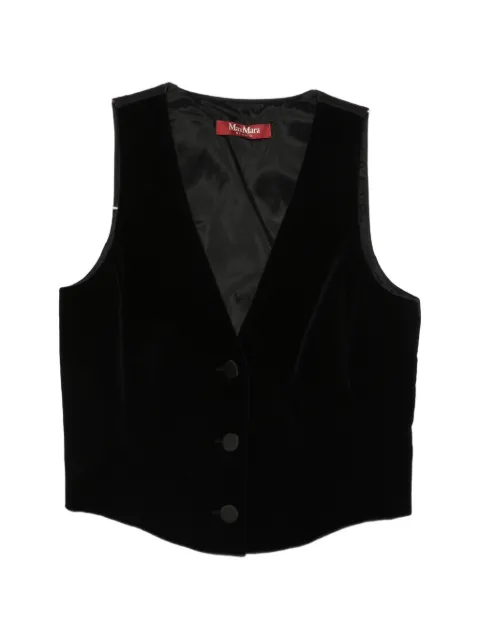 Max Mara velvet-effect waistcoat