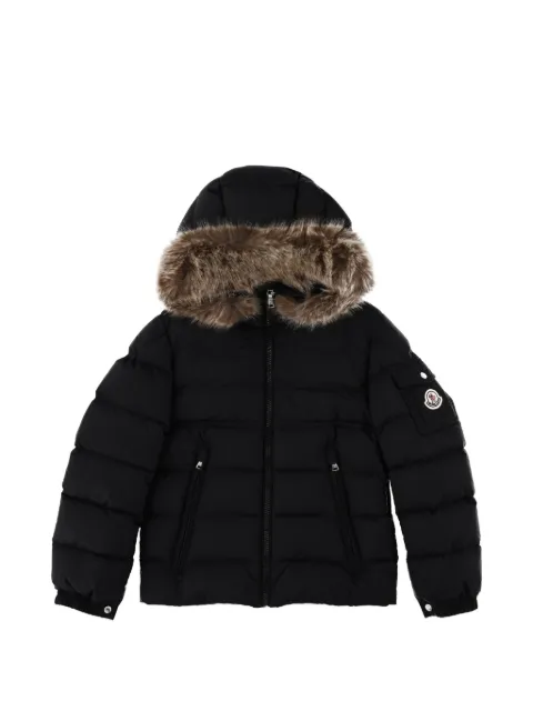 Moncler Enfant faux-fur trim padded jacket
