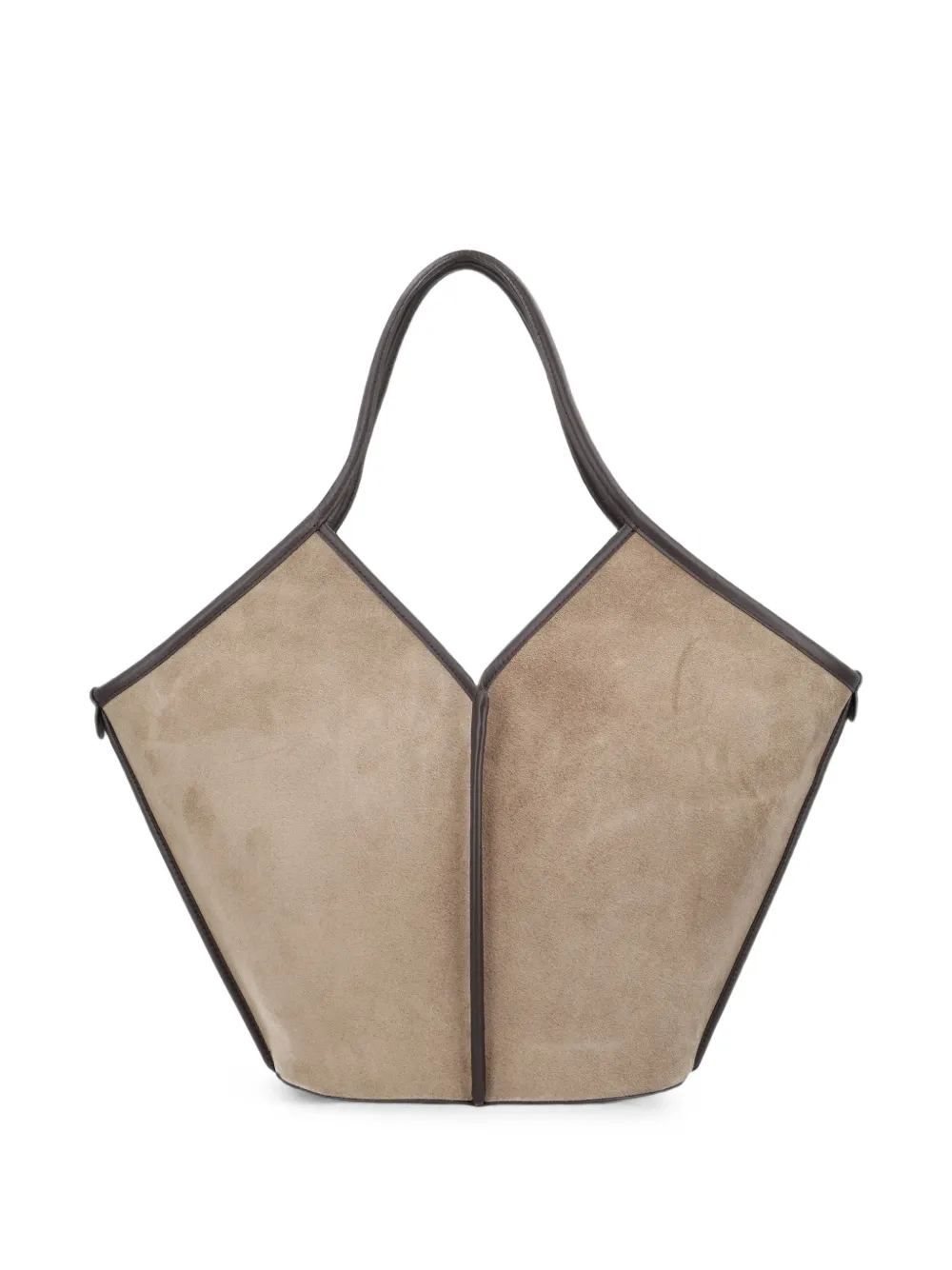Hereu Calella suede contrast-trim tote bag