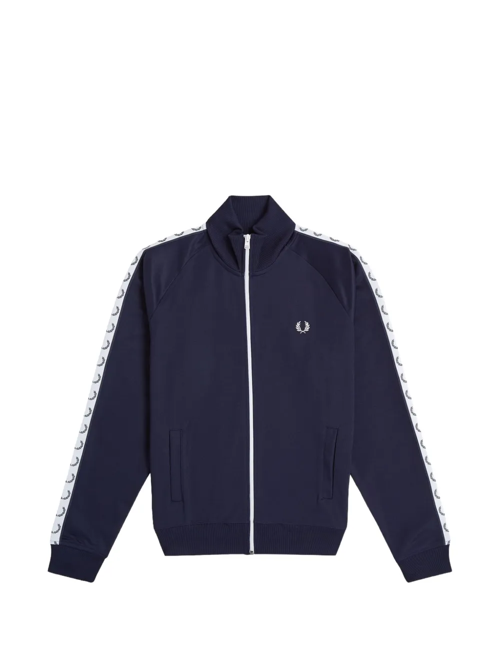 Fred Perry logo-tape track jacket - Blau