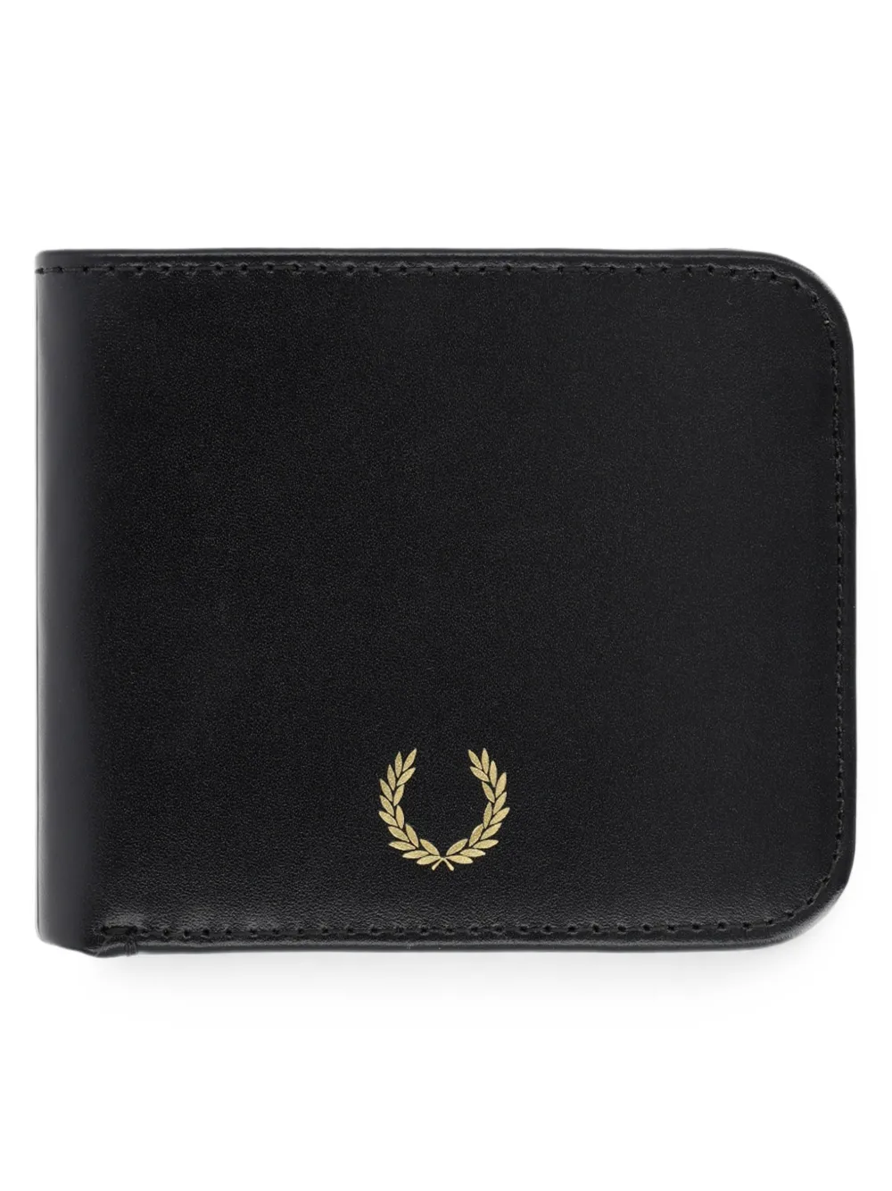 Fred Perry Laurel Wreath leren portemonnee Zwart