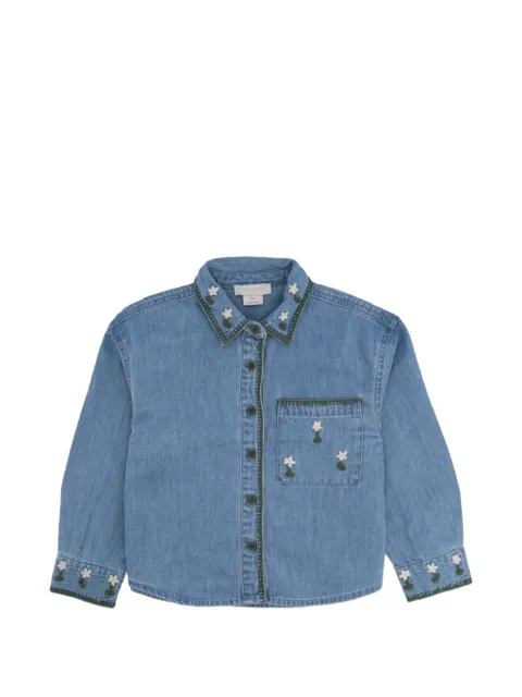 Stella McCartney Kids embroidered denim shirt