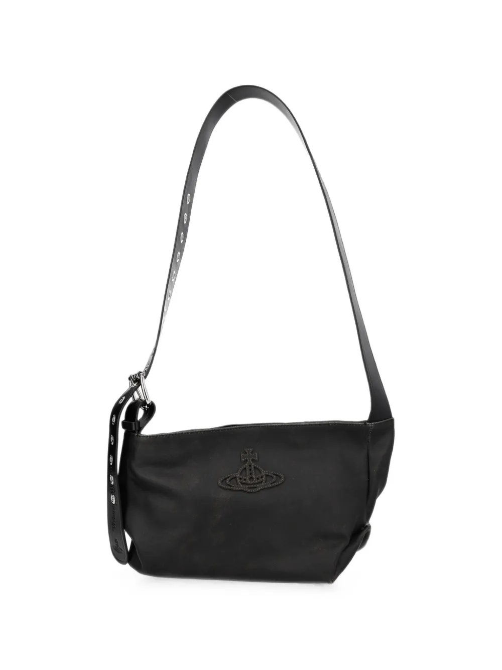 Vivienne Westwood small Maxime leather shoulder bag Zwart