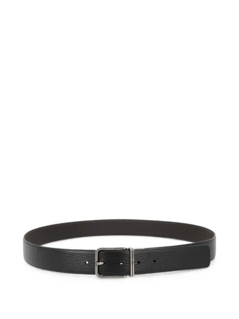 Zegna textured leather belt