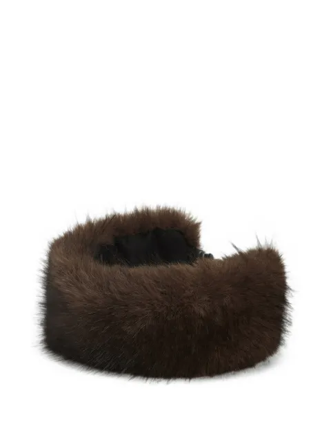 Apparis Eleni faux-fur headband