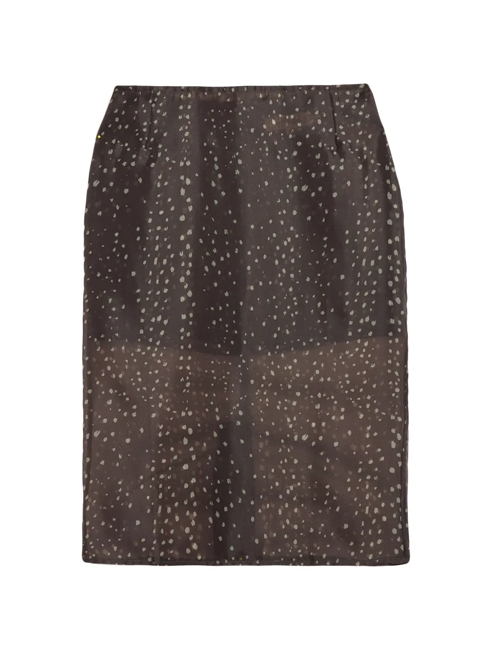 Apparis Tyra organza straight midi skirt - Braun