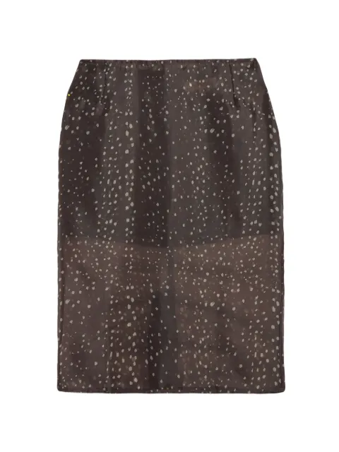 Apparis falda midi recta Tyra de organza