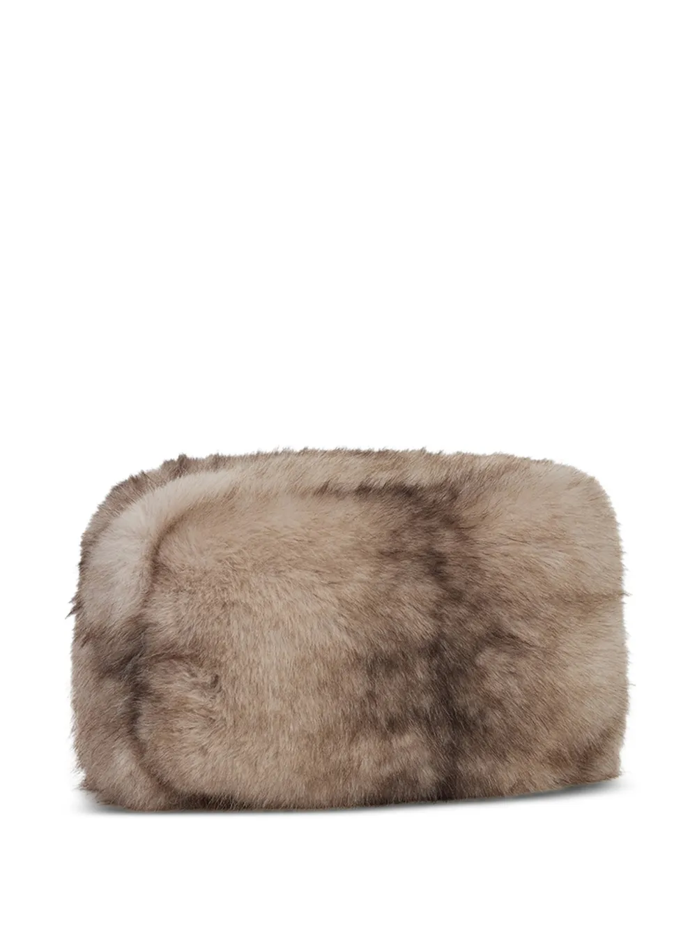 Apparis pochette Jumbo Noor en fourrure artificielle - Tons neutres