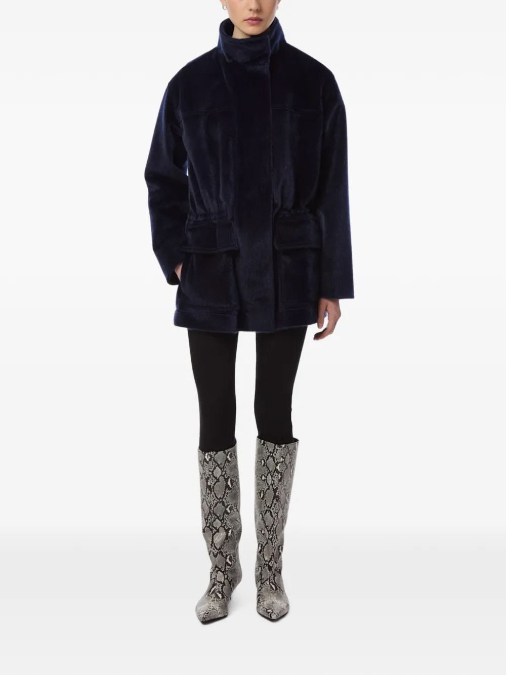 Apparis Edie parka van imitatiebont Blauw