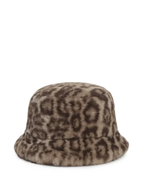 Apparis Amara leopard-print faux-fur bucket hat