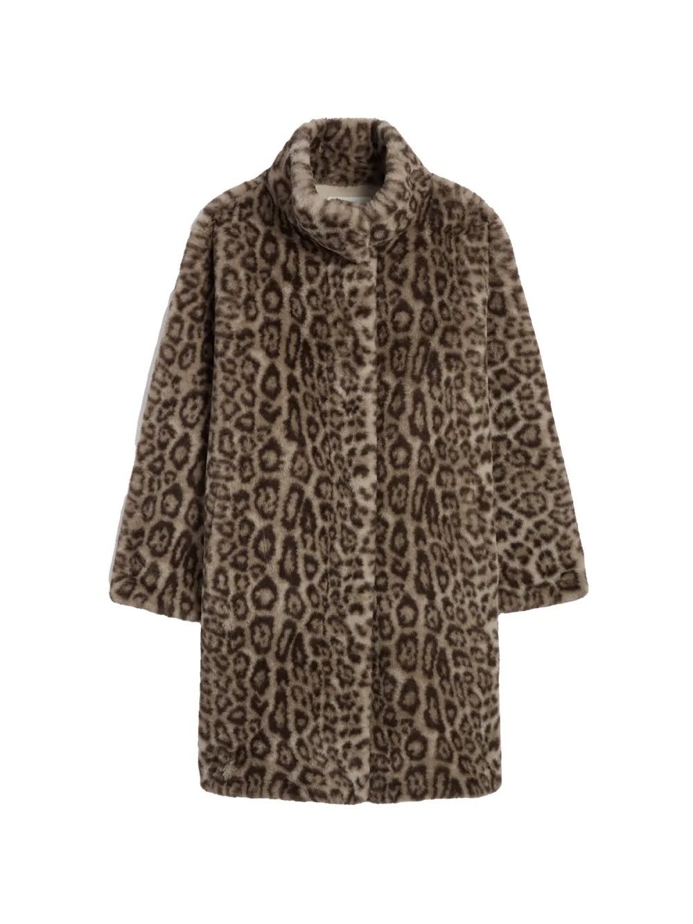 Apparis Blair jas van imitatiebont met luipaard-print Beige