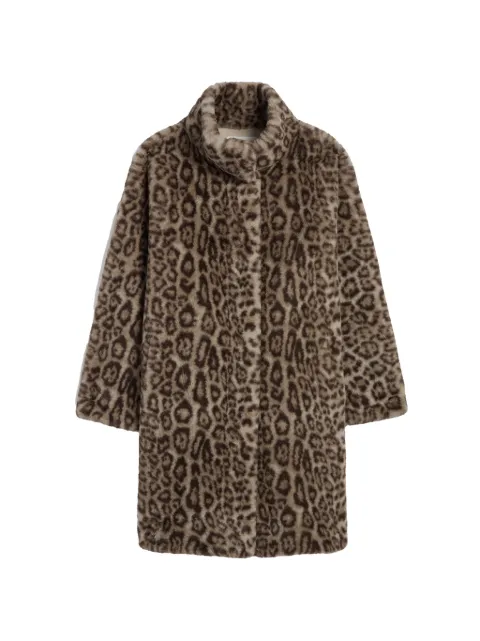 Apparis Blair leopard-print faux-fur coat