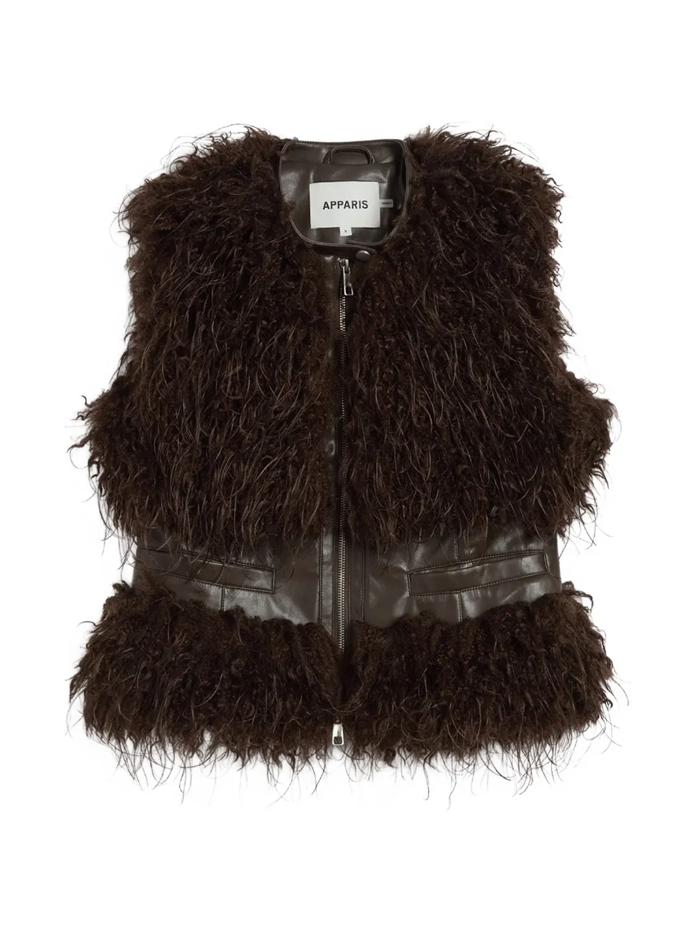 Apparis Cleo faux-fur gilet - Marrone