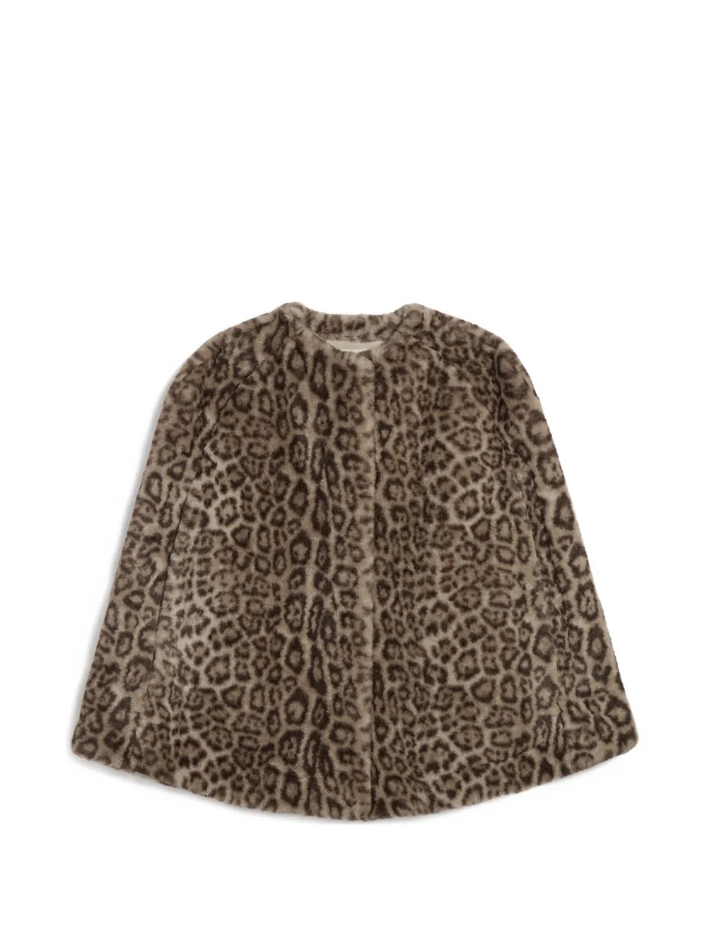 Apparis Sloane leopard-print cape - Marron Apparis Sloane leopard-print cape - Marron