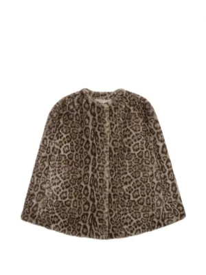 Valentino Garavani Houndstooth Tweed Cape | Black | FARFETCH
