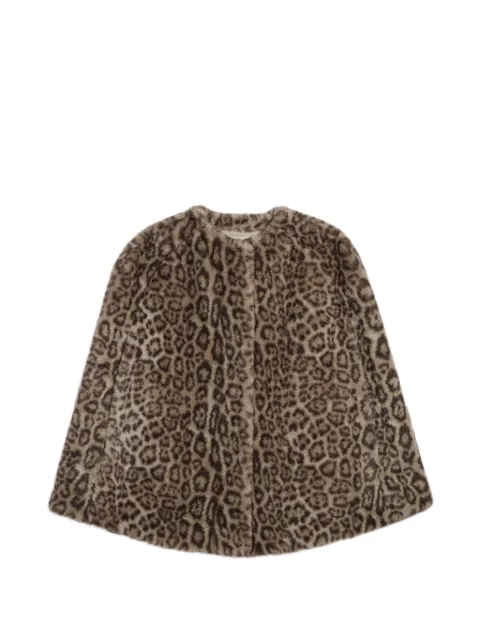 Apparis Sloane leopard-print cape