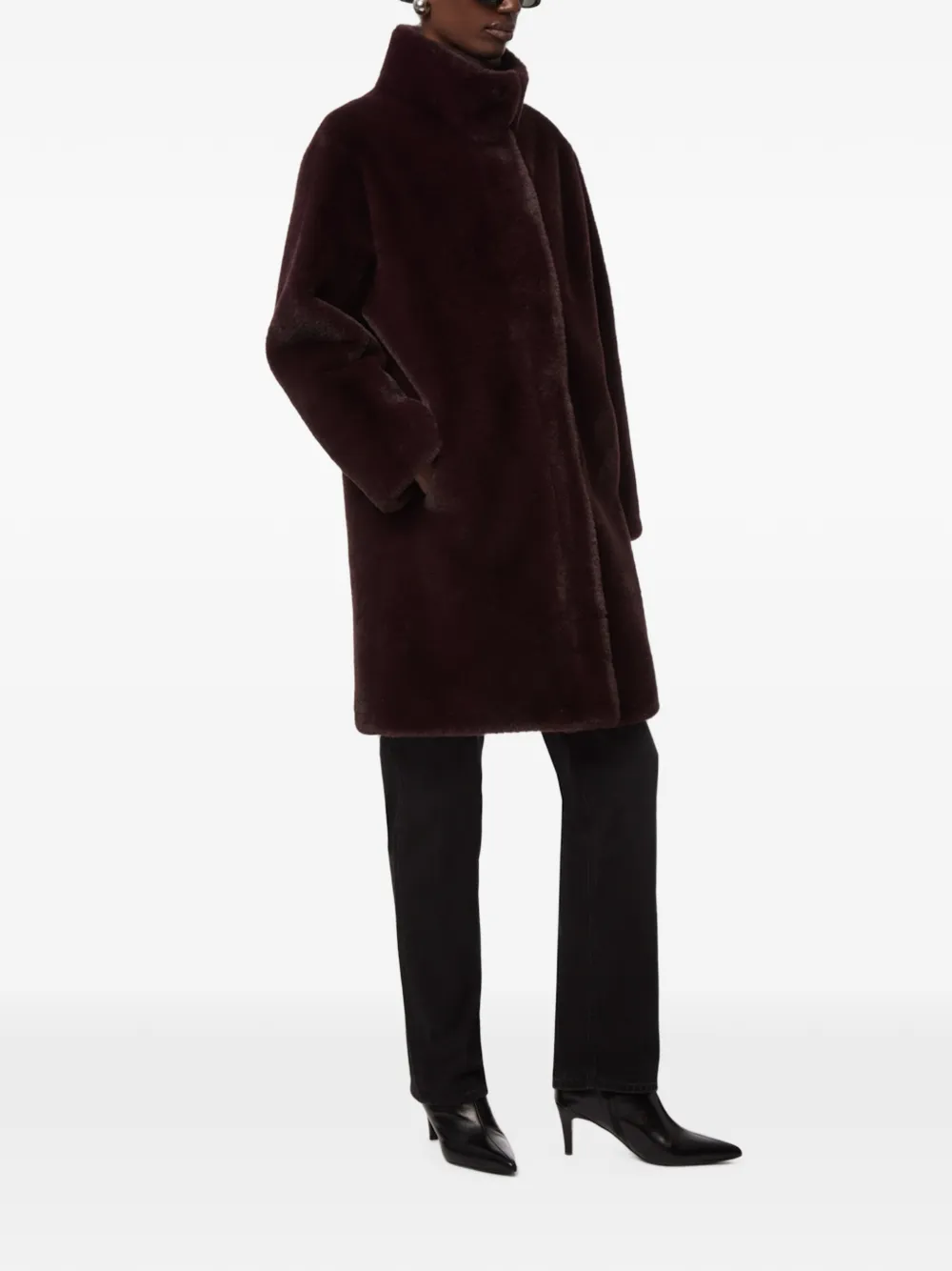 Apparis Blair jas van imitatiebont Rood
