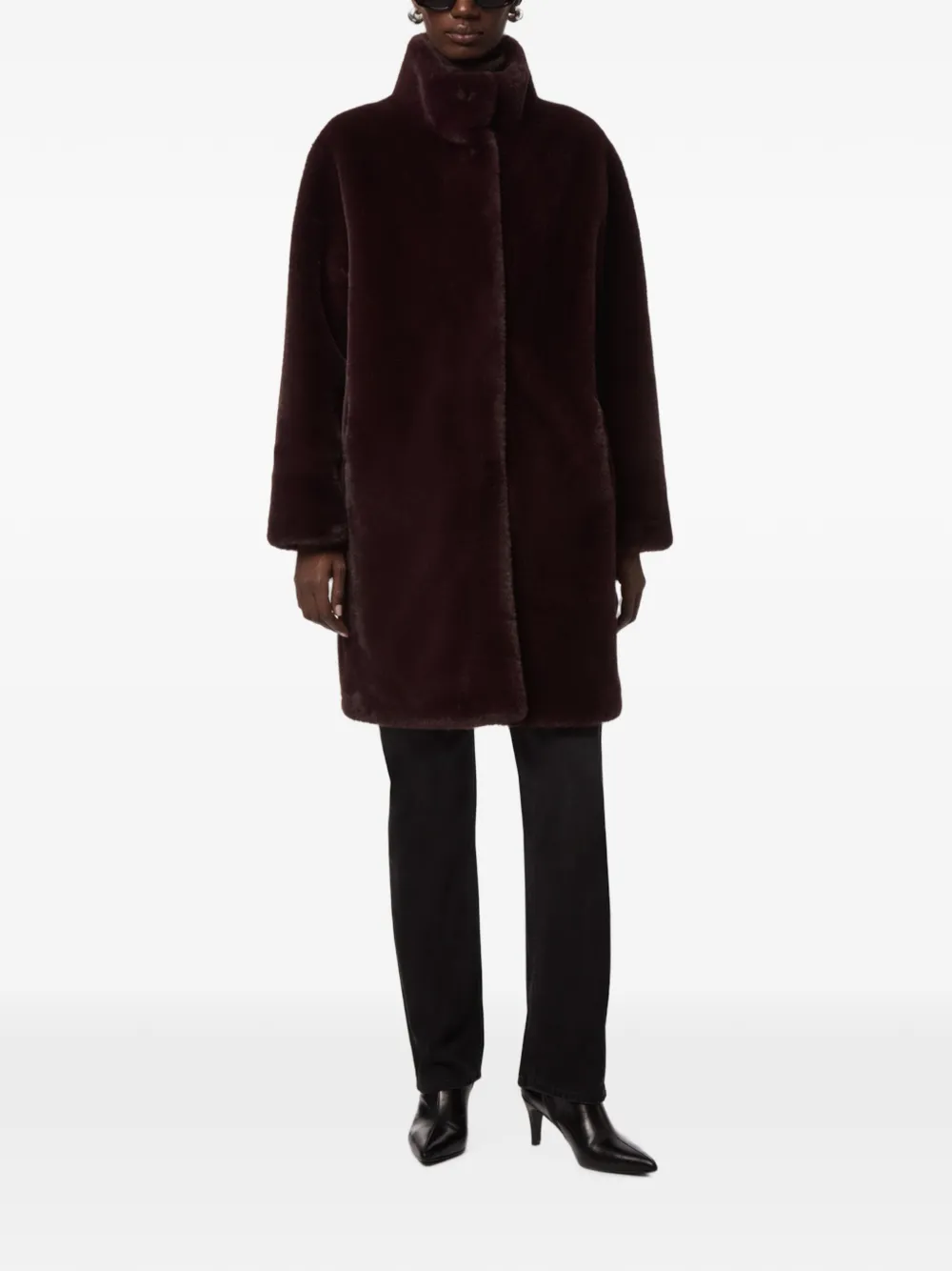Apparis Blair jas van imitatiebont Rood