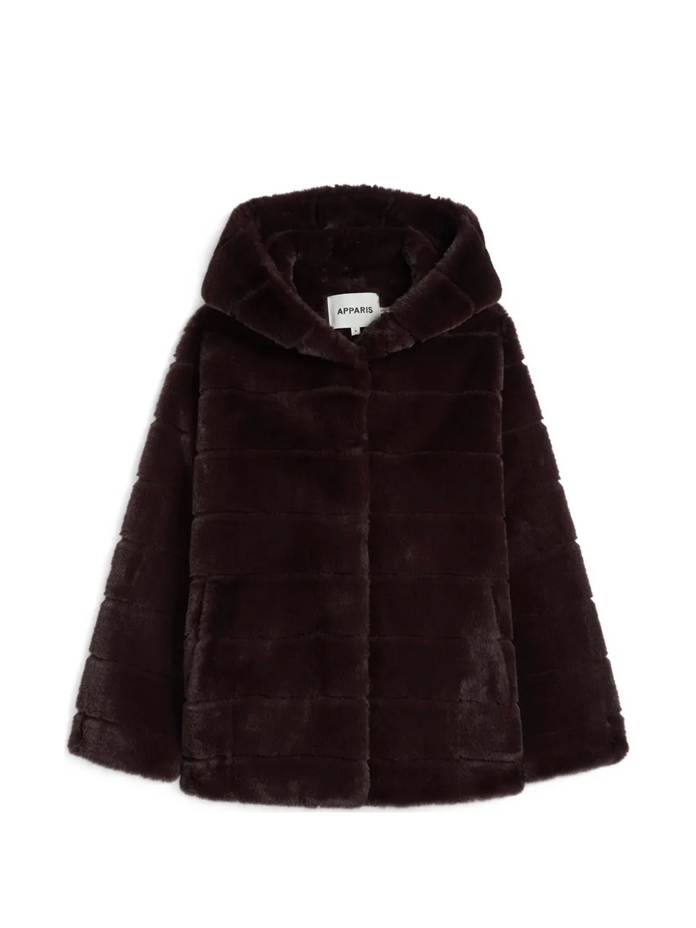 Apparis Goldy faux-fur hooded coat - Rouge Apparis Goldy faux-fur hooded coat - Rouge