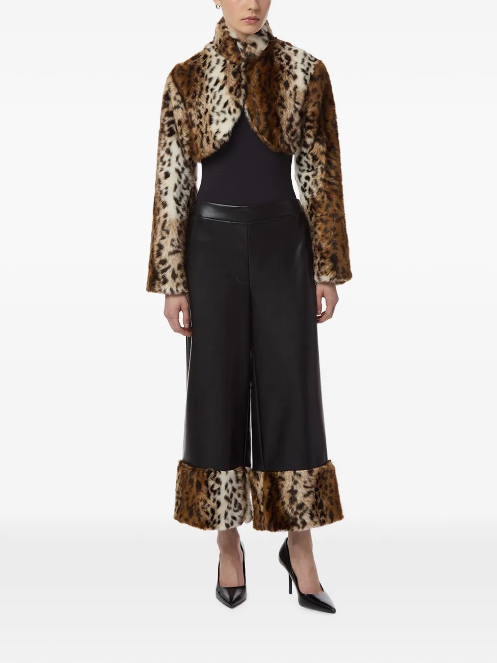 Apparis Odette jack met luipaard-print Bruin