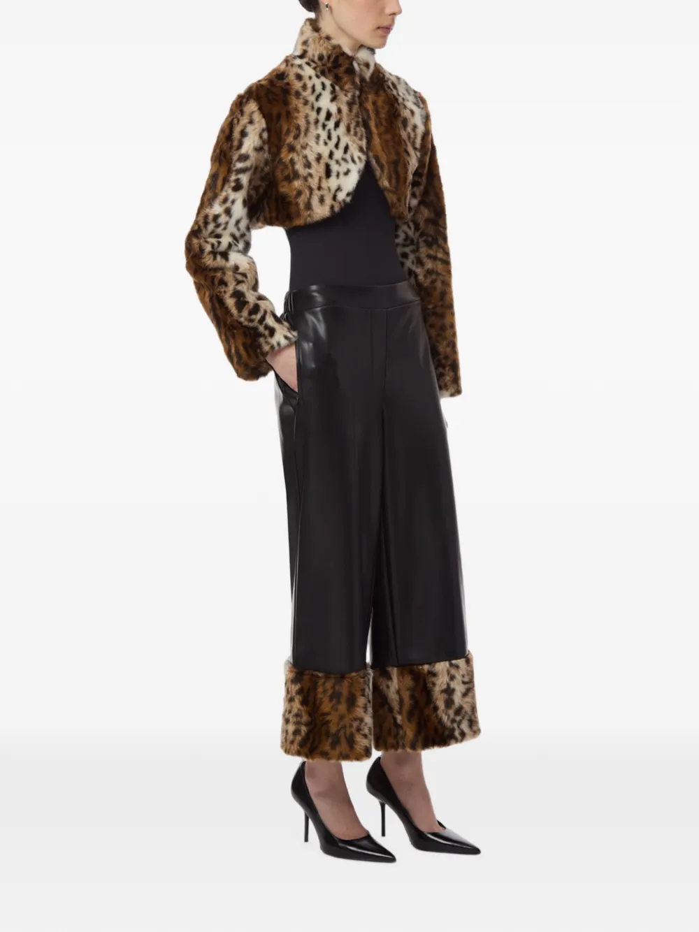 Apparis Odette jack met luipaard-print Bruin