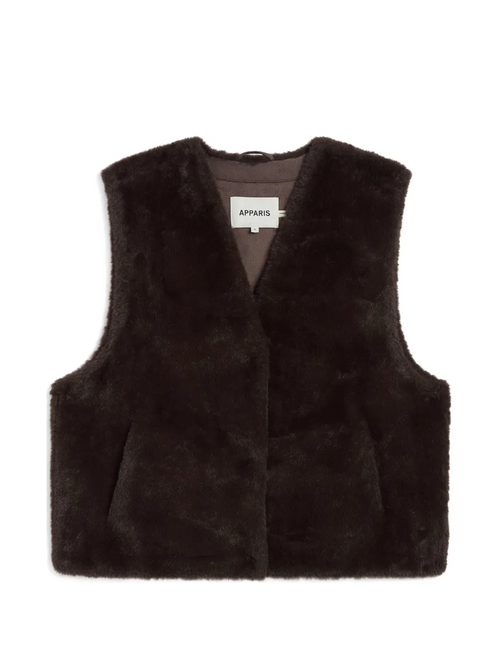 Apparis Lyle faux-fur gilet - Marron Apparis Lyle faux-fur gilet - Marron