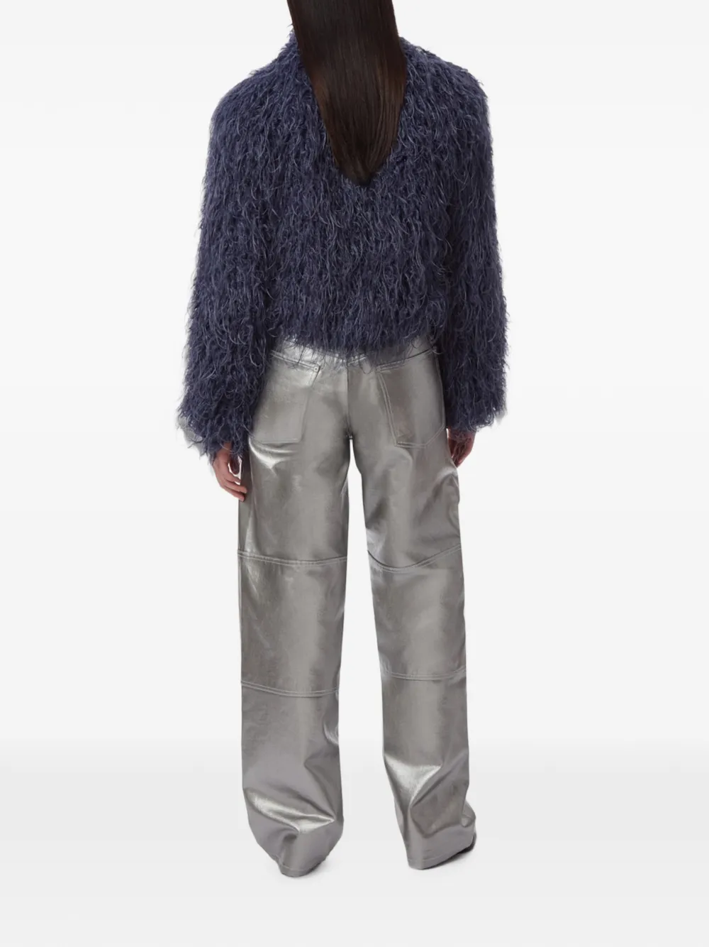 Apparis Ginette faux-fur jacket Blauw