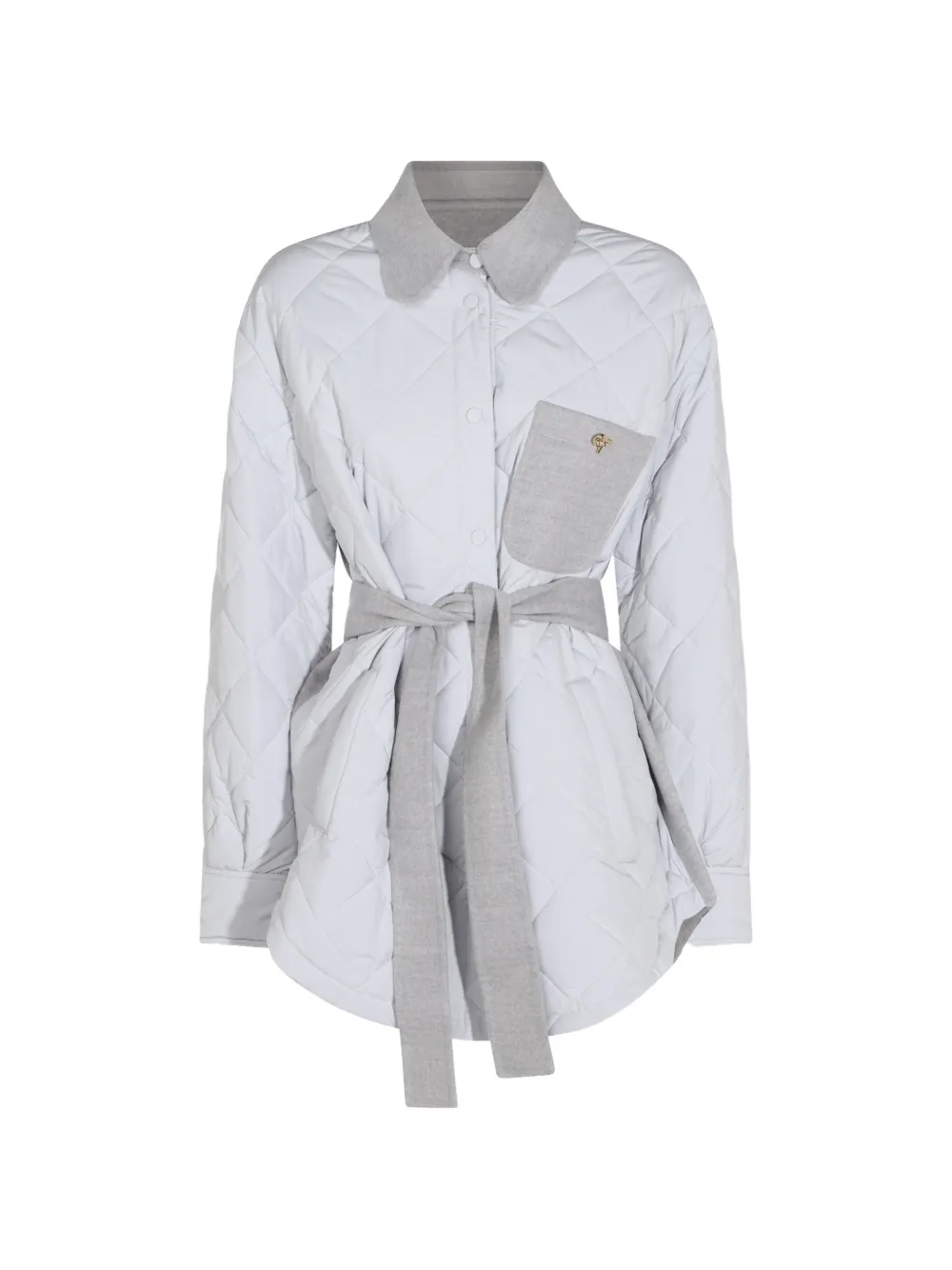Fabiana Filippi quilted panelled jacket - Grigio