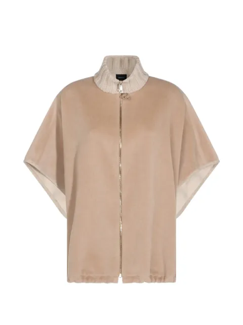 Fabiana Filippi ribbed-knit collar zip-up jacket