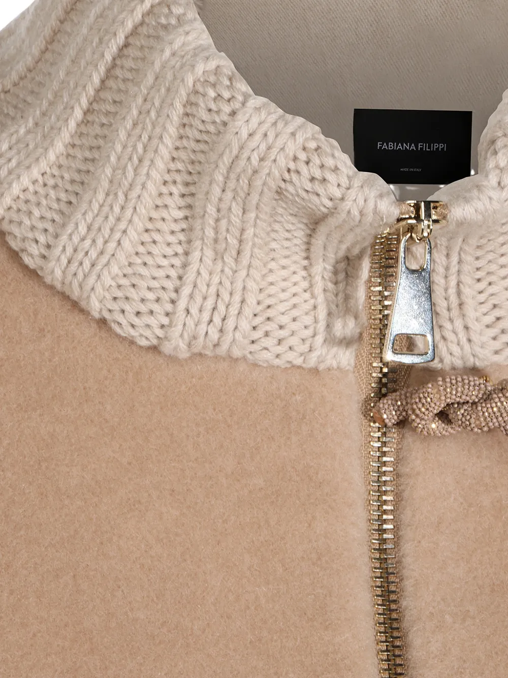 Fabiana Filippi Jack met rits Beige