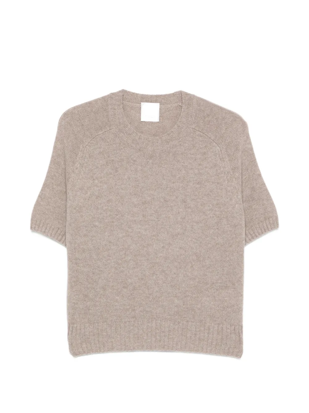 Allude short-sleeve cashmere sweater Beige
