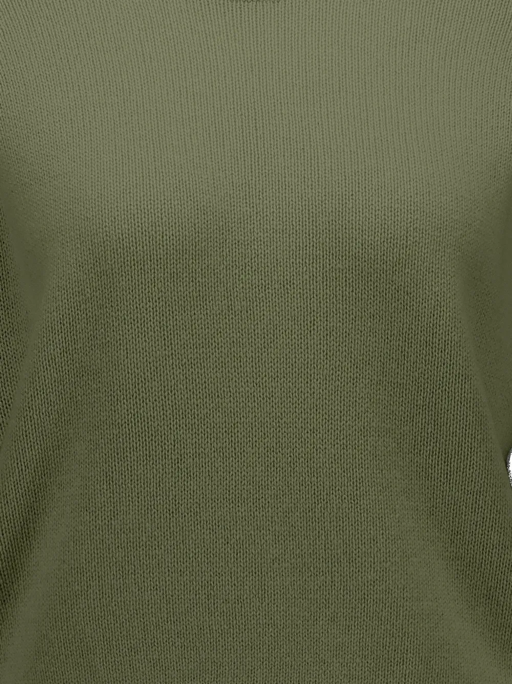 Allude Top met ronde hals en korte mouwen Groen