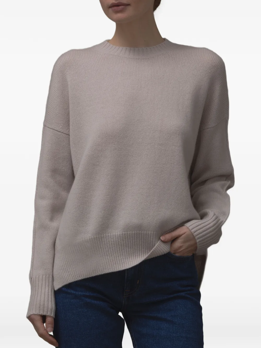 Allude Trui met ronde hals Bruin
