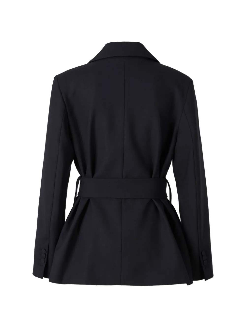 Dorothee Schumacher Refreshing Ambition belted notch-lapel jacket Blauw