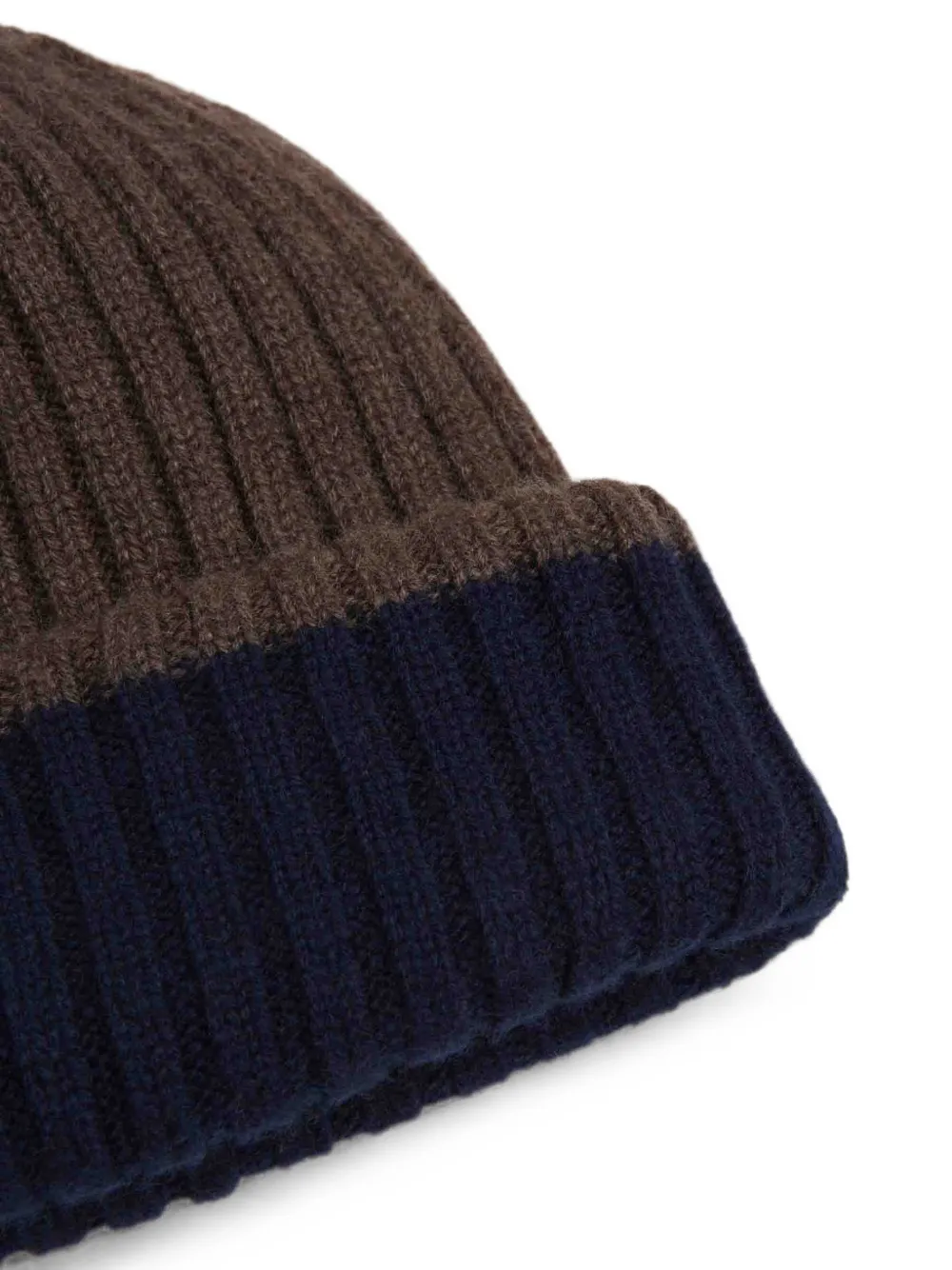 Fedeli ribbed-knit beanie hat Bruin