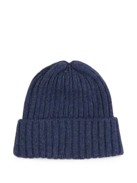 Fedeli ribbed cashmere beanie hat