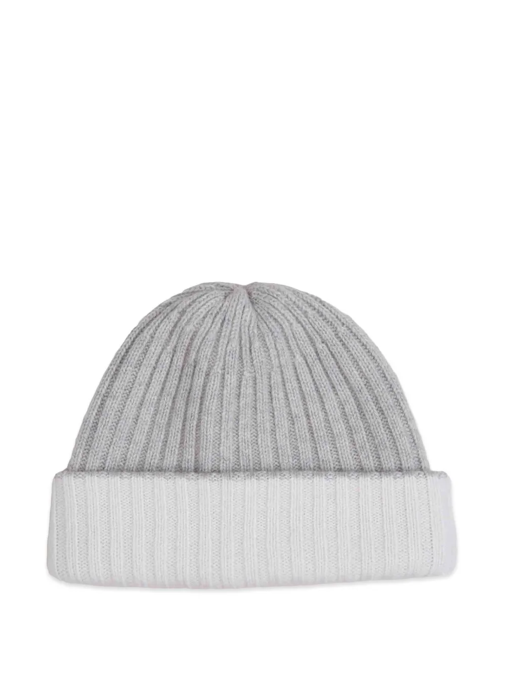Fedeli bonnet côtelé à design bicolore - Gris Fedeli bonnet côtelé à design bicolore - Gris