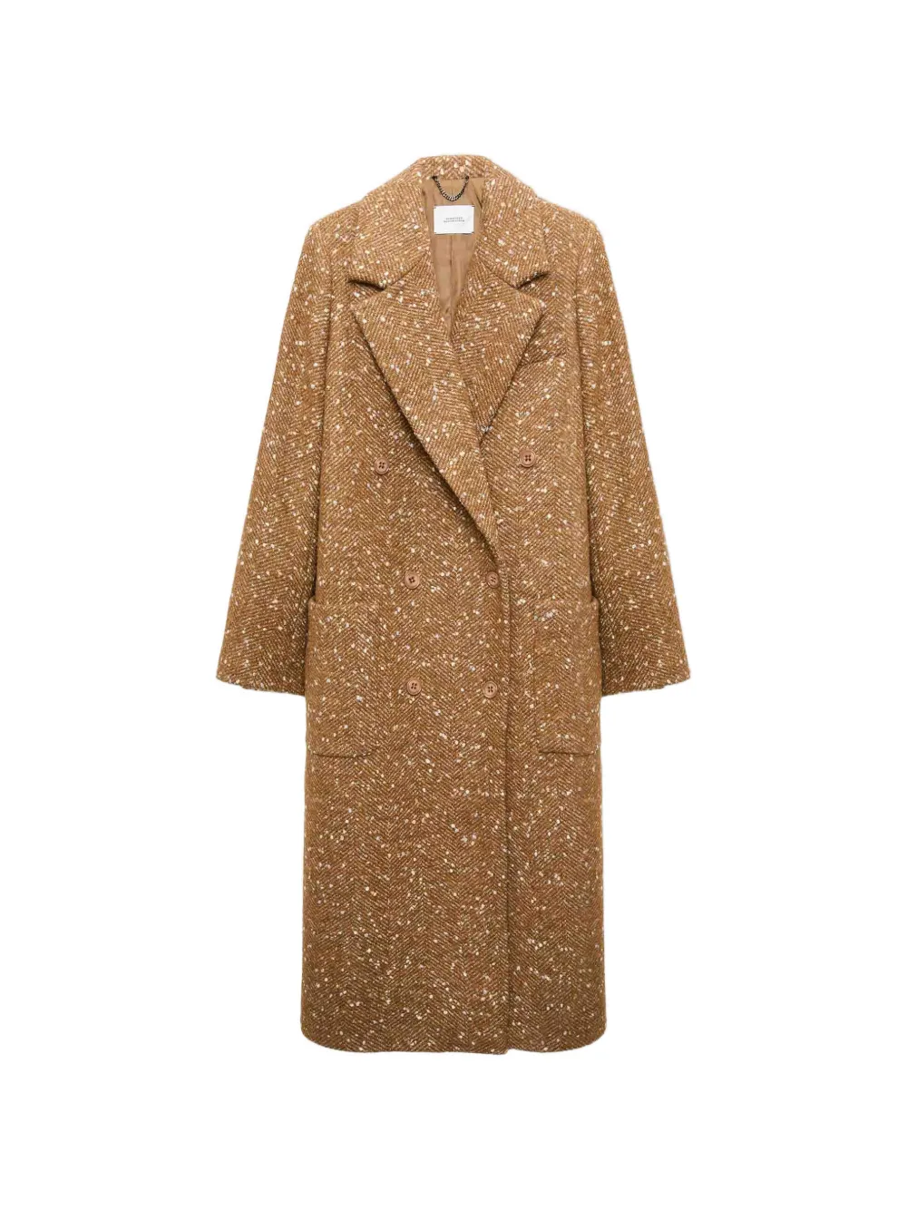 Dorothee Schumacher double-breasted tweed coat Bruin