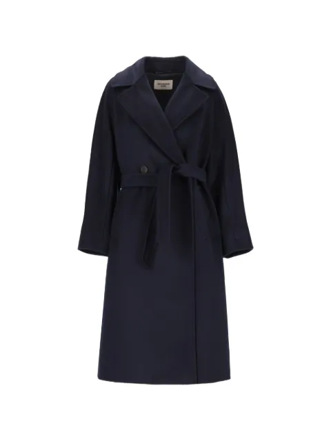 Weekend Max Mara abrigo Resina de lana con doble botonadura