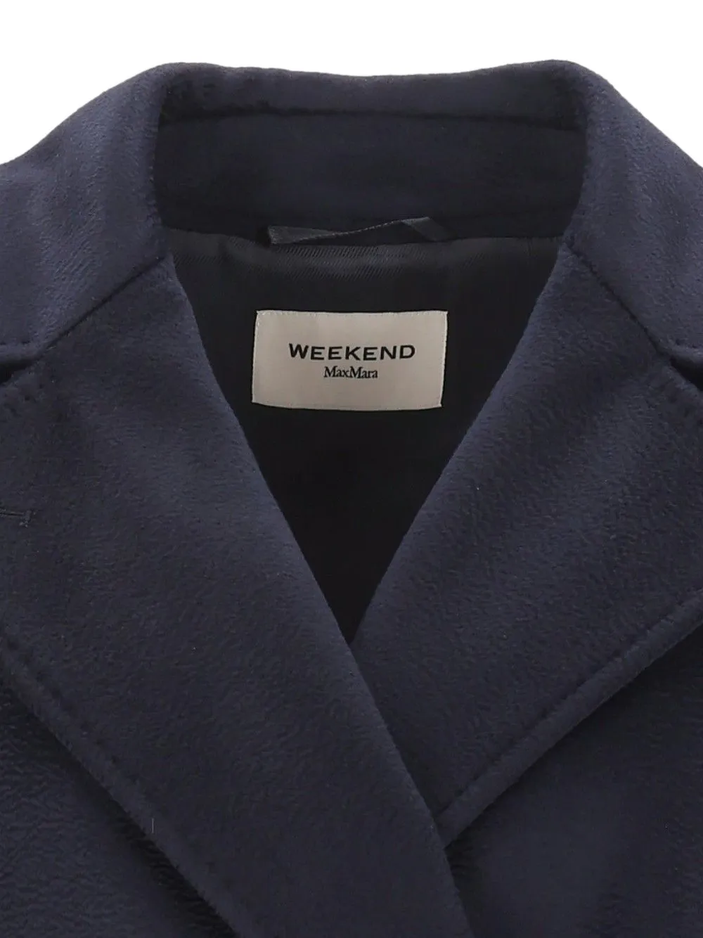 Weekend Max Mara Resina wollen jas met dubbele rij knopen Blauw