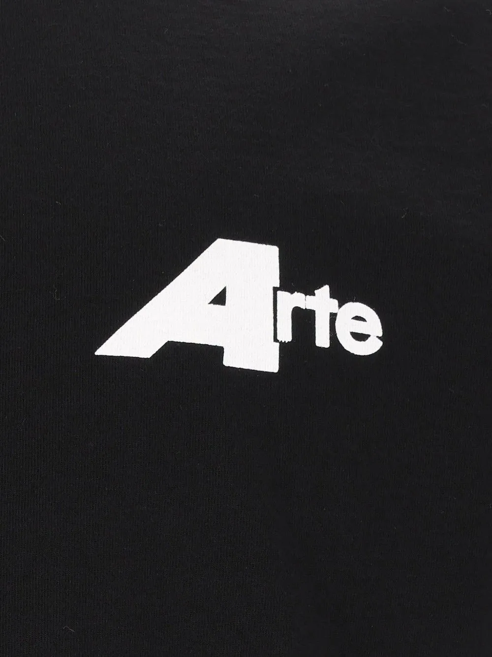 Arte Antwerp Big A katoenen T-shirt met logo-print Zwart