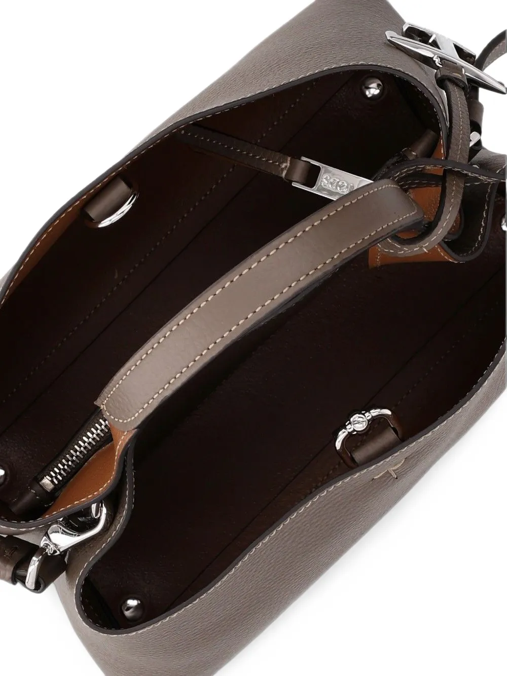 Tod's Apa leren shopper Grijs