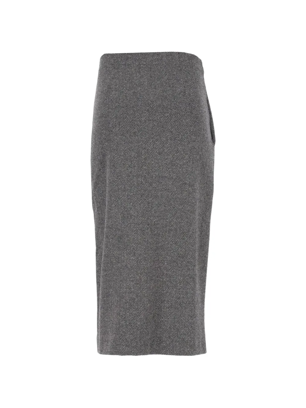 Weekend Max Mara Petali midi-rok met chevron-patroon Grijs