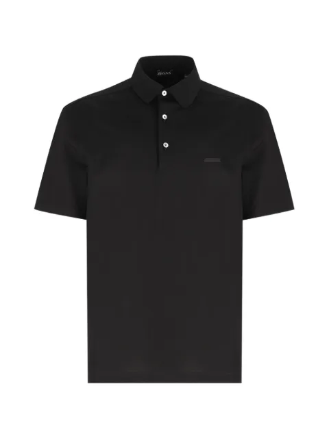 Zegna polo en piqué à manches courtes