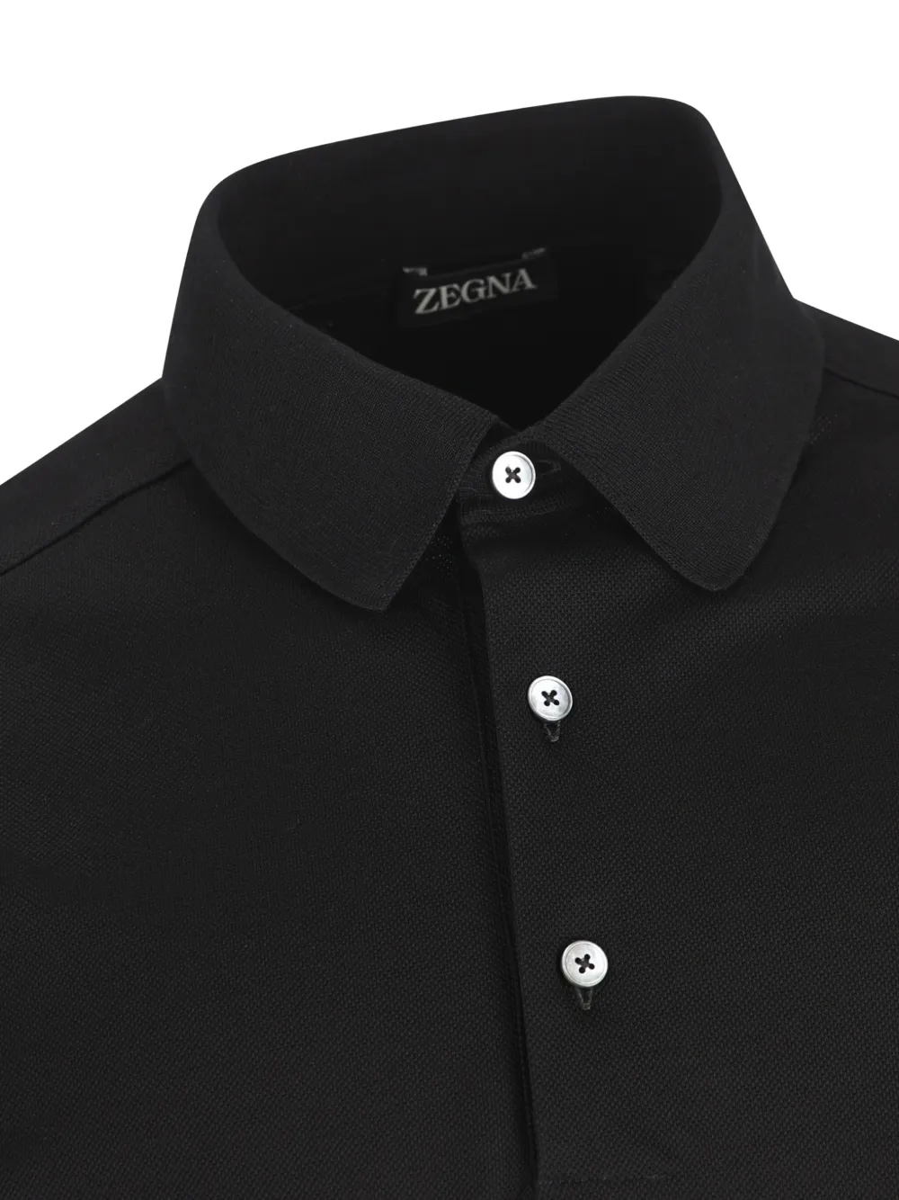Zegna Poloshirt met korte mouwen Zwart