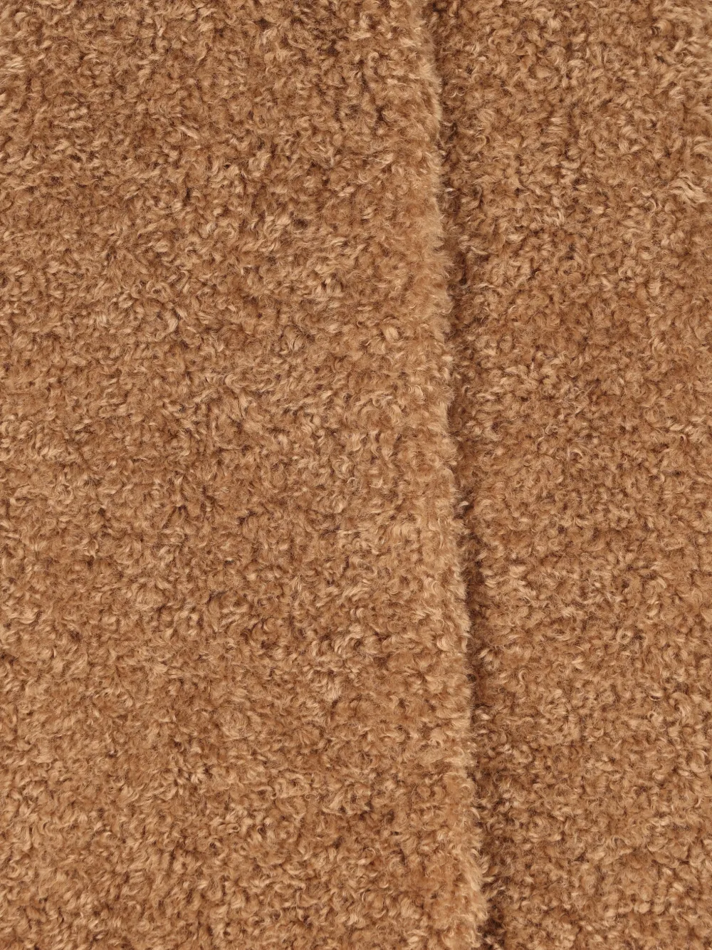 Herno Jas met enkele rij knopen en lammy-textuur Bruin