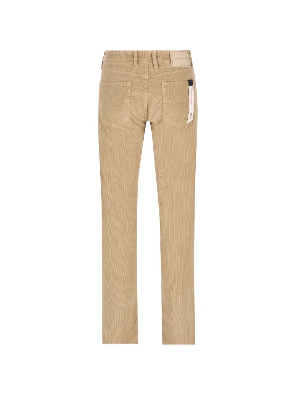 Sartoria Tramarossa Michelangelo ribfluwelen slim-fit broek Beige